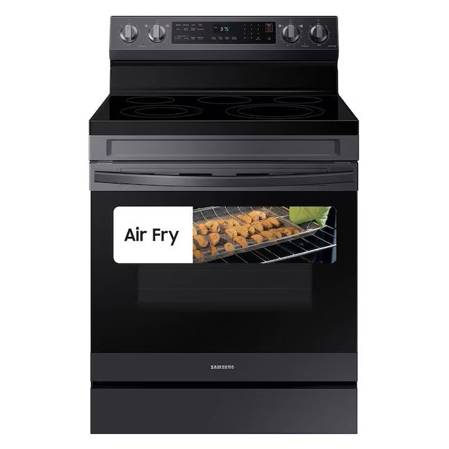Mora 30-in Smooth Surface 5 Elements 5.8-cu ft Steam-Cleaning Air Fry  Convection Oven Freestanding Electric Range