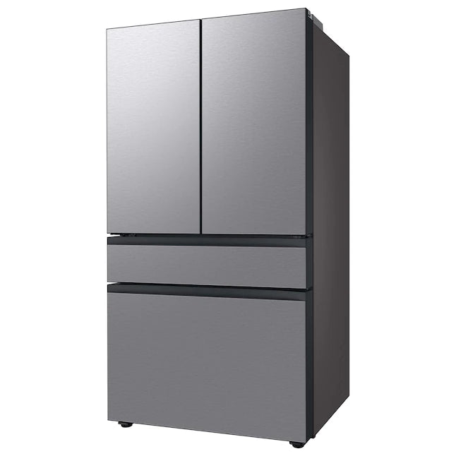 Samsung Bespoke 28.8-cu ft 4-Door Smart French Door Refrigerator with Dual Ice Maker and Door within Door (Stainless Steel- All Panels) ENERGY STAR - WL APPLIANCES