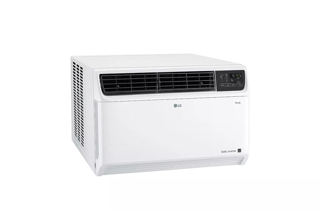 LG 23,500 BTU 230/208V Window Air Conditioner Cools 1450 Sq. Ft. with Dual Inverter, Wi-Fi Enabled and Remote in White
