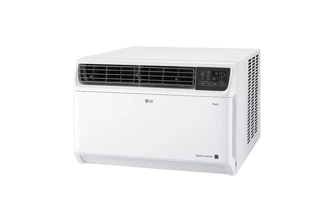LG 23,500 BTU 230/208V Window Air Conditioner Cools 1450 Sq. Ft. with Dual Inverter, Wi-Fi Enabled and Remote in White