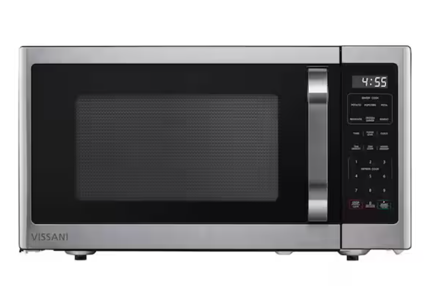 Vissani 1.6 cu. ft. Countertop with Sensor Cook Microwave in Stainless Steel