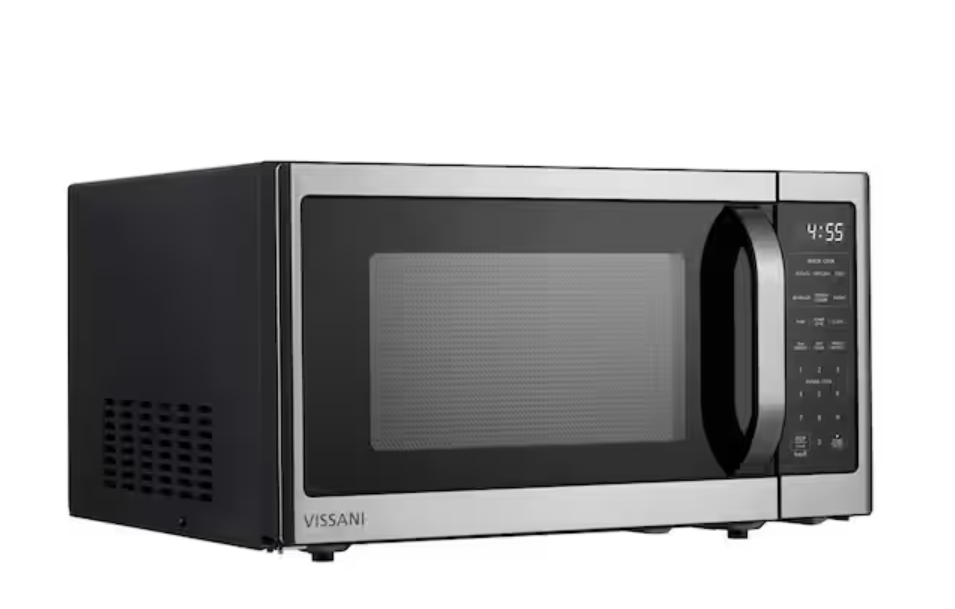 Vissani 1.6 cu. ft. Countertop with Sensor Cook Microwave in Stainless Steel