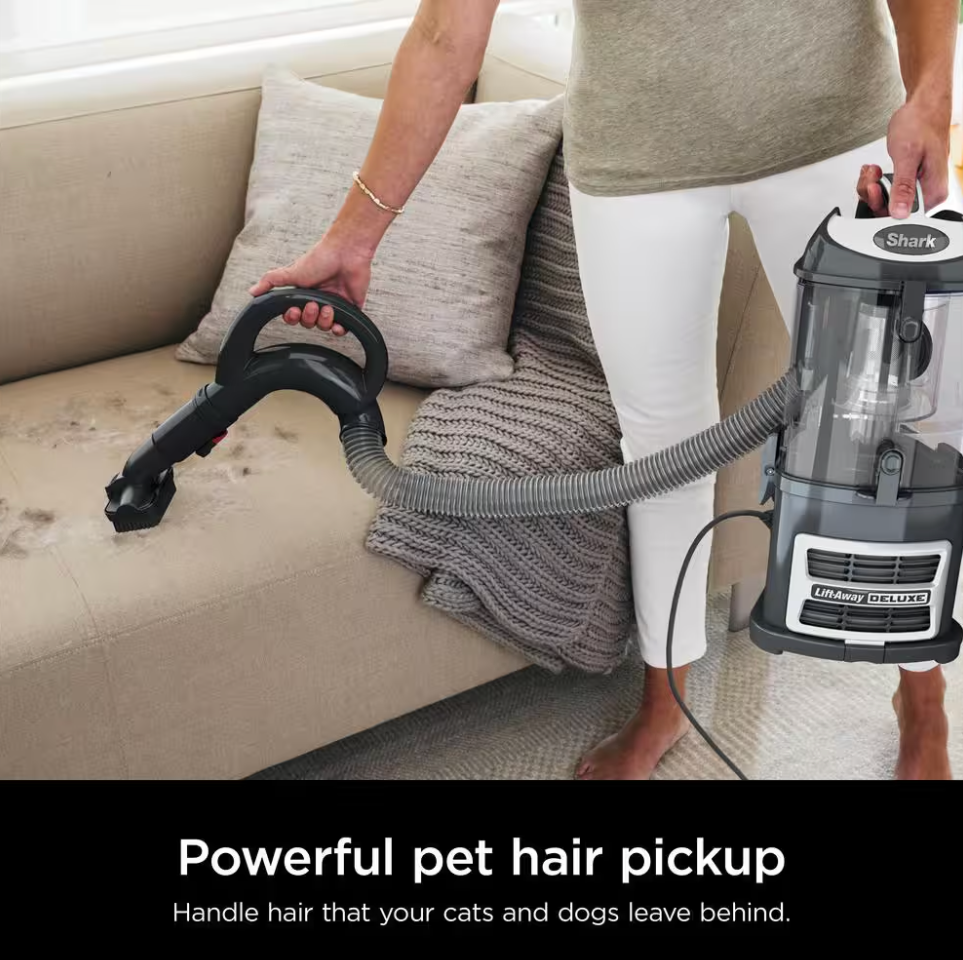 Shark Navigator Lift-Away DLX Bagless Corded HEPA filter Upright Vacuum for Multi-Surface and Pet Hair in Black