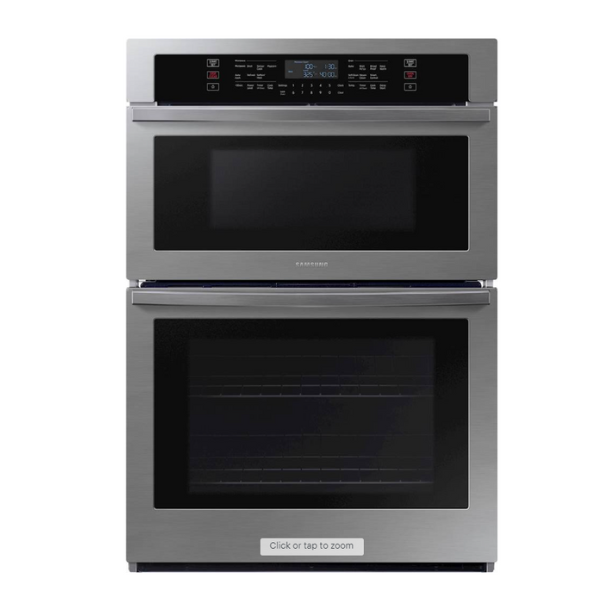 Samsung - 30" Microwave Combination Wall Oven with WiFi - Stainless Steel Model:NQ70T5511DS